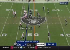 Pharaoh Brown evades Raiders defenders for 15-yard gain