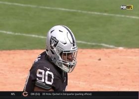 Raiders recover fumble after Baker Mayfield's botched snap