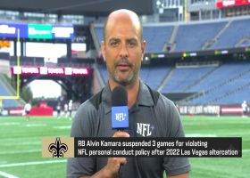 Mike Garafolo details Alvin Kamara's three-game suspension for violating personal conduct policy
