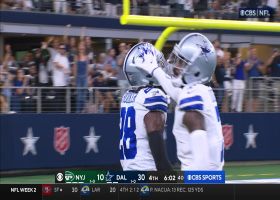 Malik Hooker snags interception on Zach Wilson's deep heave to Garrett