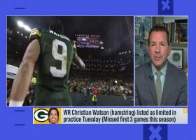 Rapoport: WR Christian Watson (hamstring), RB Aaron Jones listed as limited in practice Tuesday