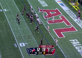Tyler Allgeier puts the Falcons up three with a two-point conversion catch