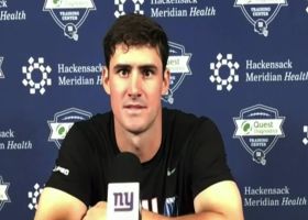 Daniel Jones reacts to Saquon Barkley's absence from voluntary workouts