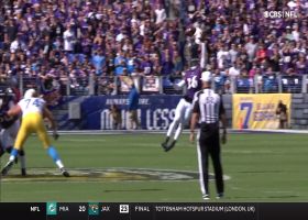 Chuck Clark reads Herbert's mind on pass breakup at LOS