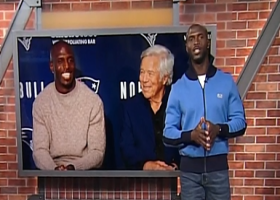 Jason McCourty reacts to Devin McCourty being honored by Patriots