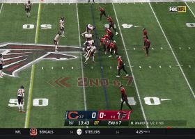 Kyle Pitts moves chains with 16-yard grab on opening drive