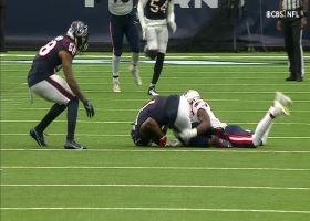 Lonnie Johnson intercepts Mac Jones' first pass attempt of second half