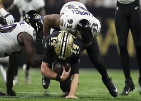 Calais Campbell and Justin Houston combine to ravage Andy Dalton on third-down sack