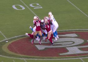 49ers collapse pocket on Easton Stick for third-down sack