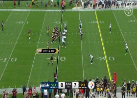 Connor Heyward plucks 16-yard grab from top shelf with great concentration