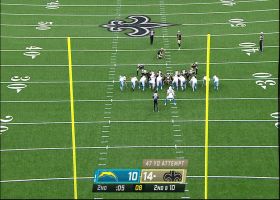 Wil Lutz drains 47-yard FG to close out first half