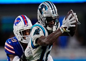 Mayfield connects with Shi Smith to convert third-and-12