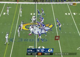 Wolford pinpoints Van Jefferson on sideline for 16-yard gain