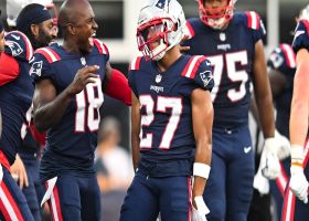 Patriots sideline gets fired up following Myles Bryant's 30-yard punt return