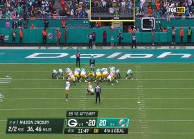 Mason Crosby's 28-yard FG gives Packers first lead of the game