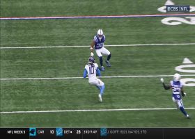 Hopkins improvises against defenders on 20-yard pickup