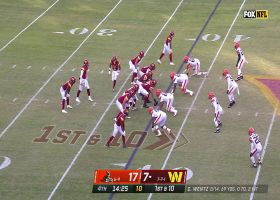 McLaurin keeps the legs moving on 23-yard catch and run