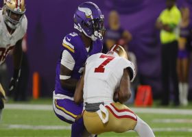 Charvarius Ward wrestles away Kirk Cousins' second pass of game for INT