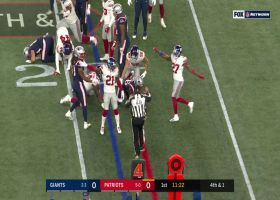 Giants stop Sony Michel just short on fourth down