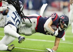 Rex Burkhead steamrolls ahead for fourth-down conversion