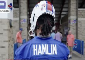 Bills fans welcome a fully cleared Damar Hamlin into 2023 training camp