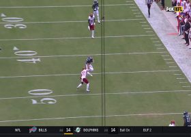 Grant Calcaterra's first career reception goes for 40-yard gain