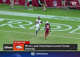 Rapoport: Broncos WR Jerry Jeudy (hamstring) full participant in practice Thursday