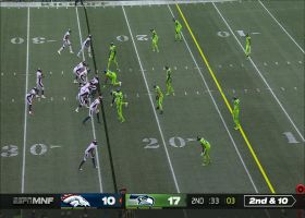 Cody Barton torpedoes through Broncos' offensive line for sack on Russell Wilson