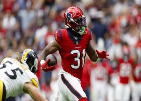Dameon Pierce hits afterburners for 27-yard catch and run on opening drive