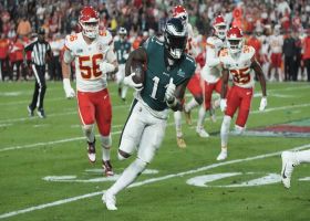 A.J. Brown's perfect slant route creates 22-yard gain to Chiefs' 19-yard line