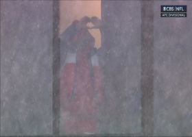 Damar Hamlin hypes up Bills Mafia at Highmark Stadium during Divisional Round game
