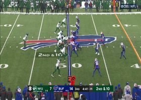 Rousseau frees football from Flacco's grasp for Bills fumble recovery