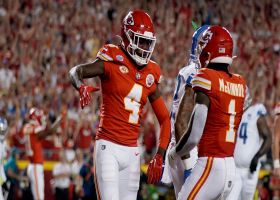 Mahomes' first TD pass of '23 is also career catch No. 1 for Rashee Rice
