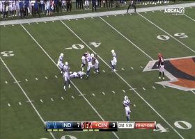 Josh Malone goes up and over Colts defender for 21-yard catch
