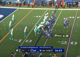 Dolphins take down Josh Allen on third down via split sack