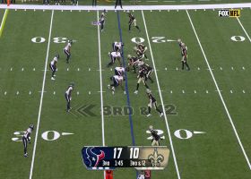 Grayland Arnold reads Haener's eyes en route to third-down PBU over middle