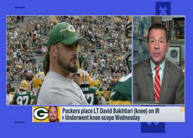 Rapoport: Packers LT David Bakhtiari underwent knee scope Wednesday, placed on IR
