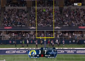Brandon Aubrey's 58-YARD field goal gives Cowboys 10-3 lead in first quarter