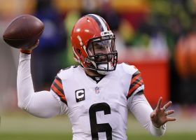 Romo breaks down Mayfield's 'outstanding' 18-yard throw to Higgins