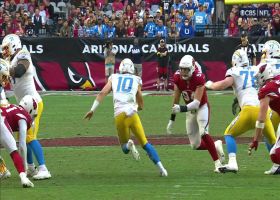 Herbert can't escape Zach Allen in pocket for sack