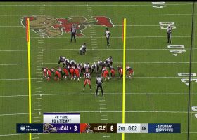 Justin Tucker's 48-yard FG is no good in rare miss under 50 yards