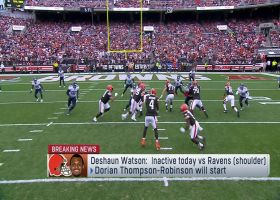 Rapoport: Deshaun Watson inactive vs. Ravens, Thompson-Robinson will start for Browns