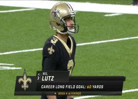 Lutz yanks 55-yard FG wide left for his second miss of the game