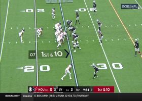 Nico Collins uses all of his wingspan to catch Mills' pass for 15 yards