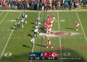 Tariq Woolen's closing speed is 100 on deep-ball PBU vs. Mahomes
