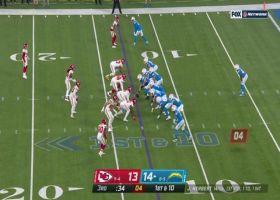 Justin Jackson finds crease up middle for 22-yard pickup