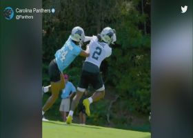First look: Mayfield, D.J. Moore link up for three TDs at Panthers practice