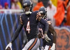 Eddie Jackson dives in front of Trey Lance pass for key INT