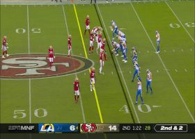 Charles Omenihu breaks through Rams' protection for his first sack of '22