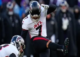 Younghoe Koo's 32-yard FG gets Falcons on board on last play of first half